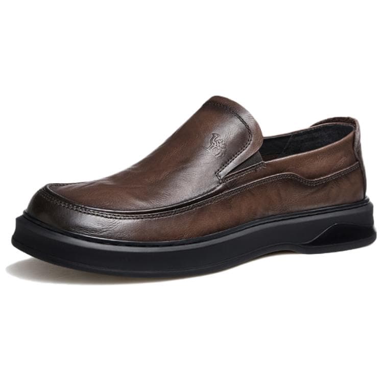 Camel Color Casual Leather Shoes Men's Верблюжий цвет Повседневные кожаные туфли Мужские - изображение 1