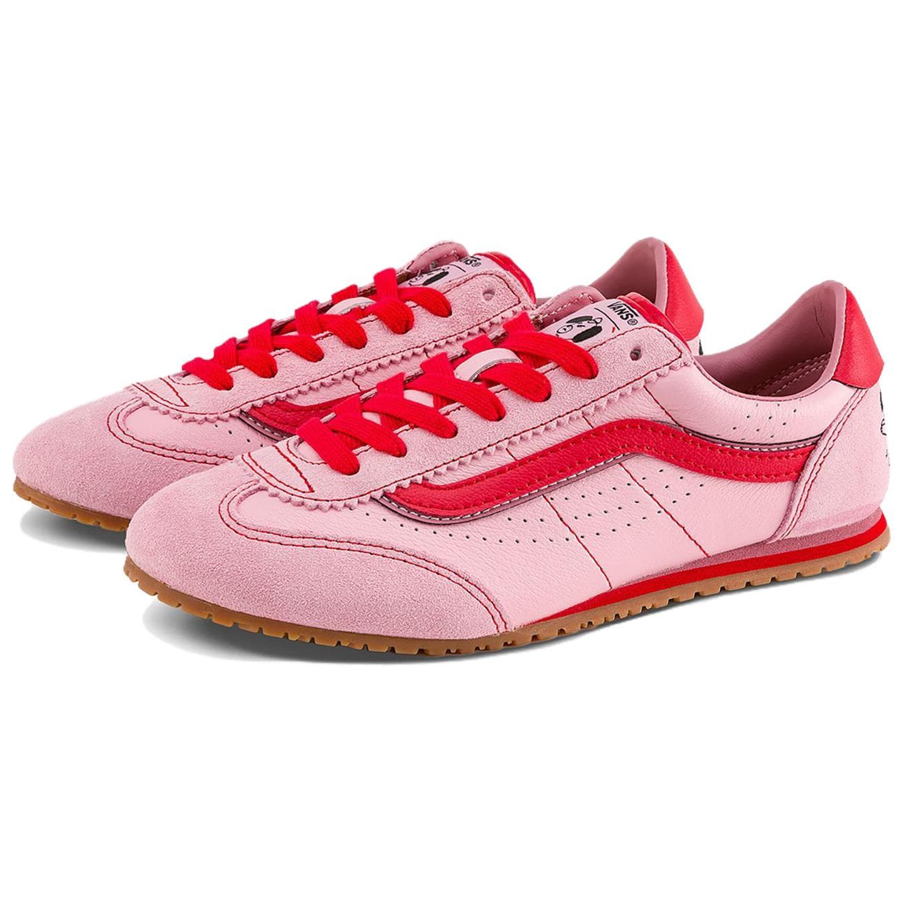 Кроссовки Vans X RIROO Super Lowpro Low-Top Повседневная Обувь Унисекс Розовая - изображение 2