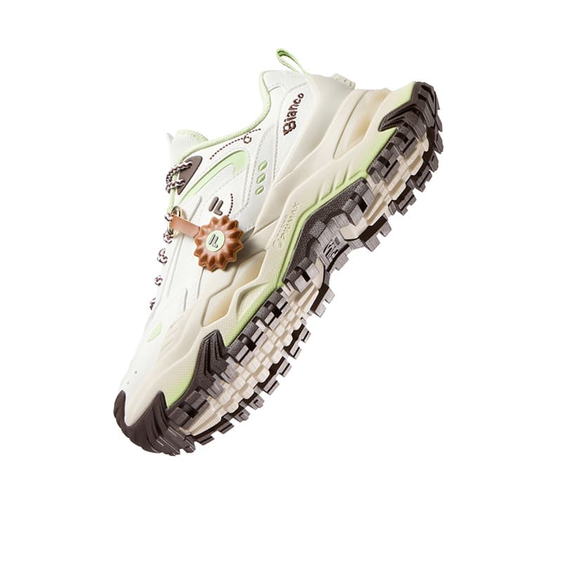 Кроссовки FILA FUSION BIANCO DX Бьянко Обувь Синтетическая кожа Повседневная обувь Женские Снег Бабочка Зелёный - изображение 4