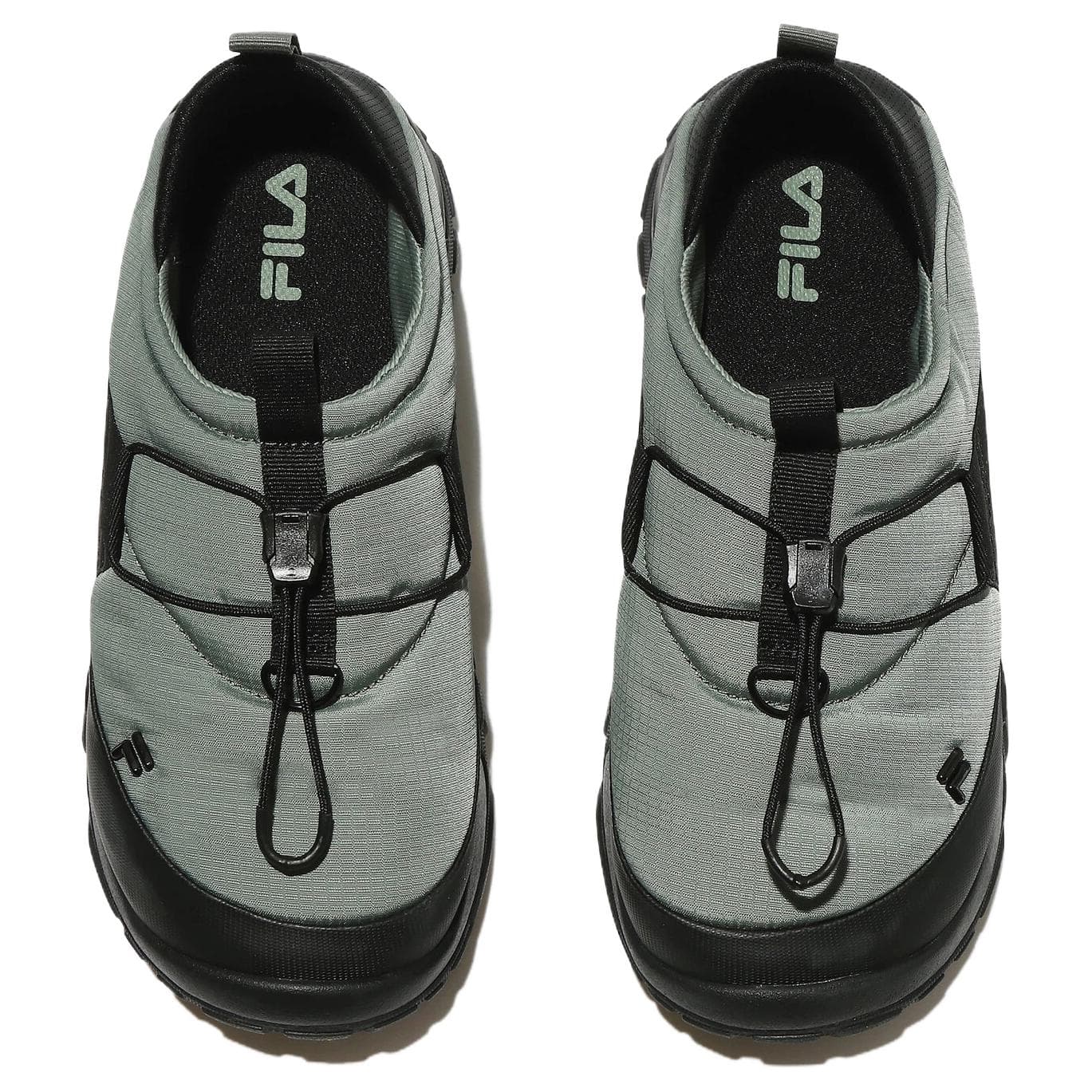 Кроссовки FILA Пуховый Слип-он Низкий Топ Повседневная Обувь Унисекс Серый Черный - изображение 4