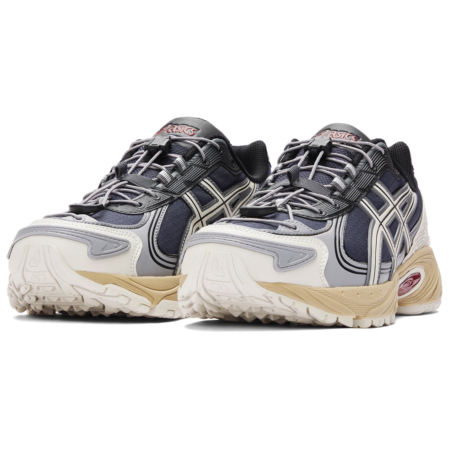 Кроссовки ASICS Гель Kahana TR V4 Дышащий Устойчивый к истиранию Низкий Верх Повседневная Обувь Унисекс Серый - изображение 3