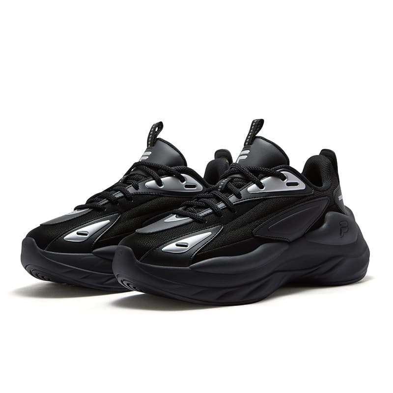 Кроссовки FILA FUSION BUZZARD Meteorite Shoes Текстиль Синтетическая кожа Низкий верх Повседневная обувь Мужская Черный - изображение 3