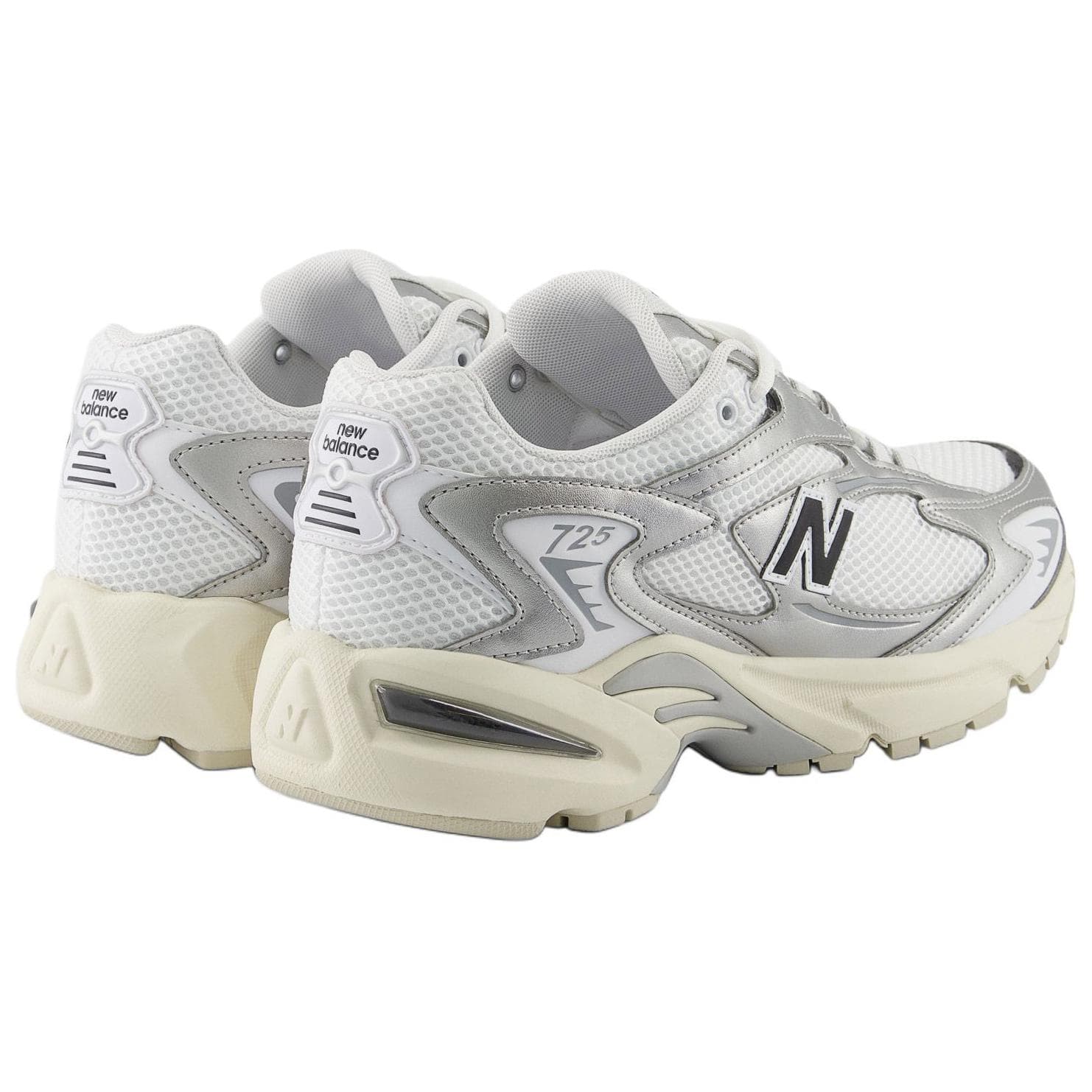 Кроссовки New Balance NB 725 Устойчивая к истиранию Низкая Повседневная Обувь Унисекс Белая - изображение 4