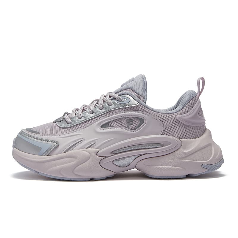 Кроссовки FILA FUSION FORCE Gravity Shoes визуально увеличивает рост Низкий топ Повседневная обувь Женская Фиолетовая Серый - изображение 1