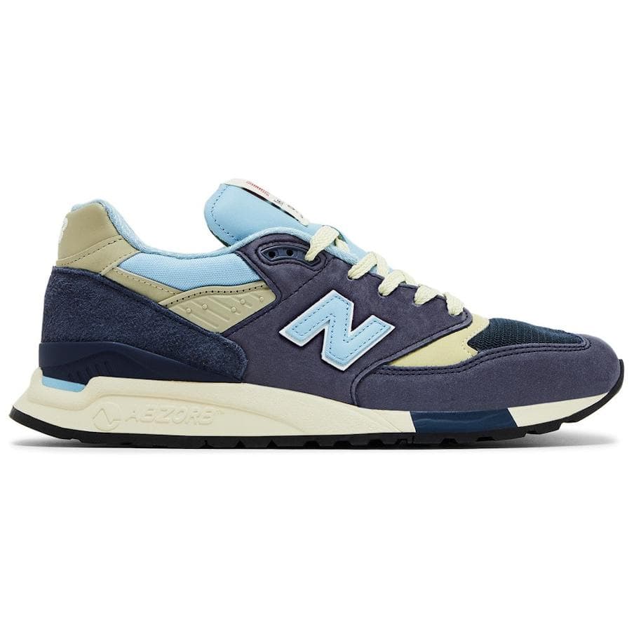 Кроссовки New Balance NB 998 Устойчивая к истиранию Низкая Повседневная Обувь Унисекс Морской Синий - изображение 2