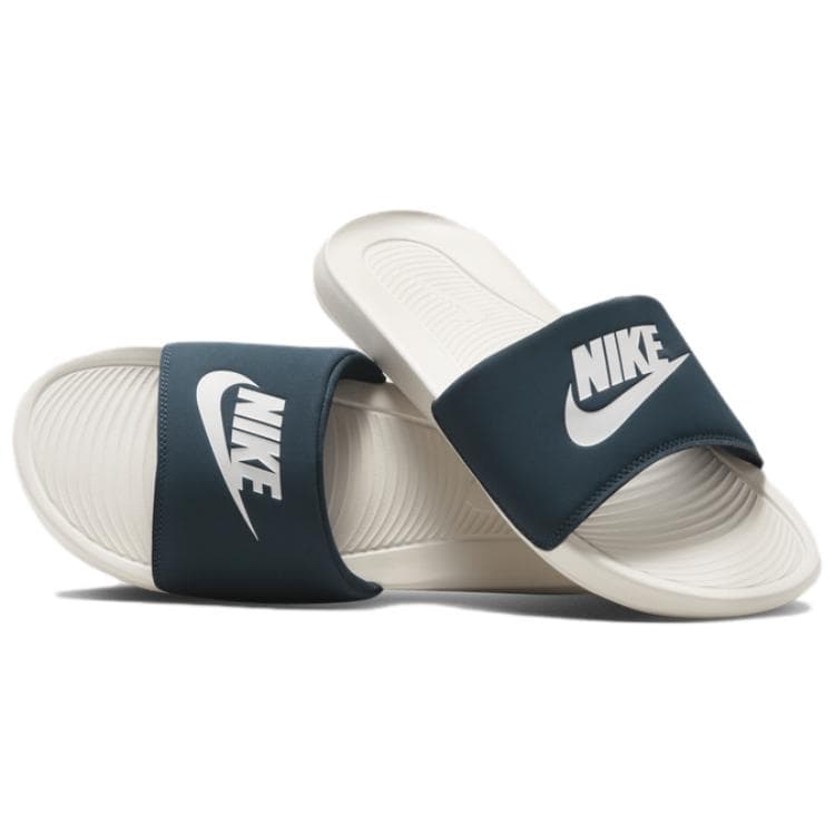 Сандалии Nike VICTORI ONE SLIDE Удобные и Легкие Шлепанцы Мужские Синие Белые - изображение 4