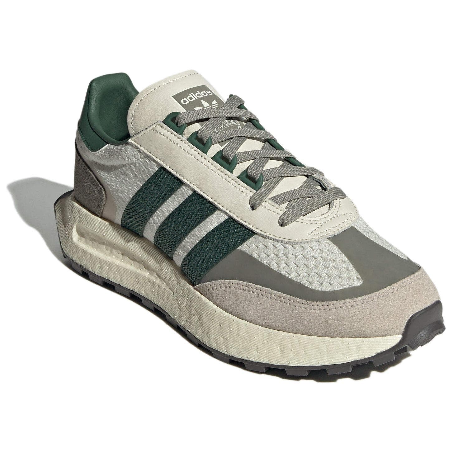 Кроссовки Adidas Originals Retropy E5 Ткань Низкий Верх Повседневная Обувь Унисекс Белый Коричневый Зеленый - изображение 3