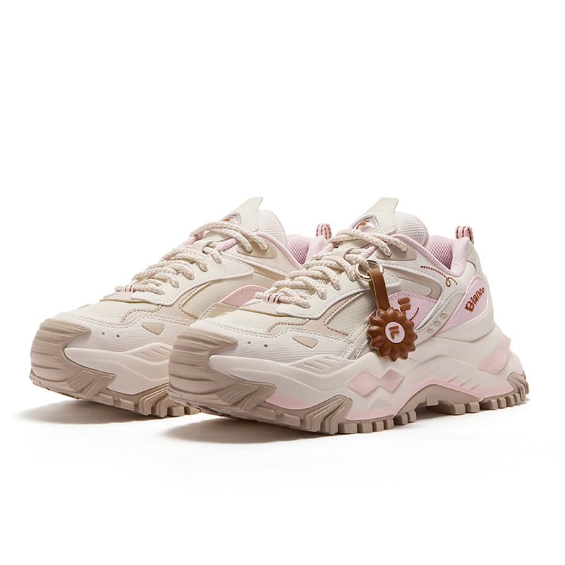 Кроссовки FILA FUSION BIANCO DX Бьянко Обувь Повседневная Женская Кремовый Порошок - изображение 2