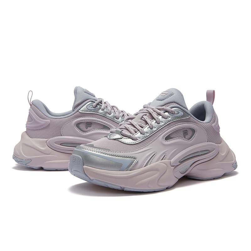Кроссовки FILA FUSION FORCE Gravity Shoes визуально увеличивает рост Низкий топ Повседневная обувь Женская Фиолетовая Серый - изображение 3