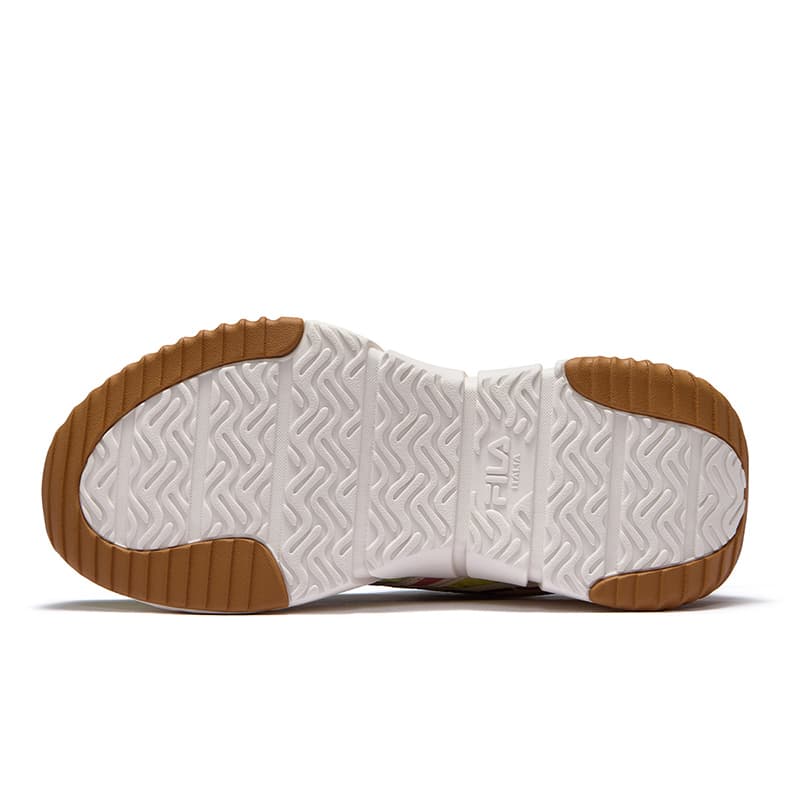 Кроссовки FILA FUSION BONE II Vertebra Shoes 2 Low Топ Повседневная обувь Женские Горчичный зеленый - изображение 4