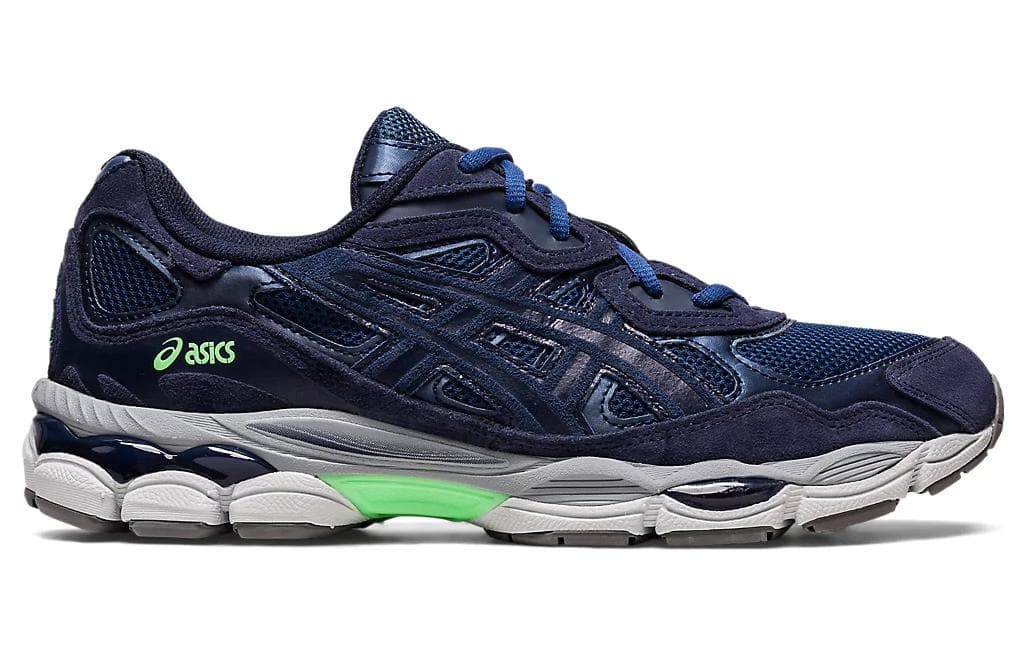 Кроссовки Asics Gel NYC Сетчатая ткань кожа искусственная замша амортизация низкий топ повседневная обувь мужской морской синий - изображение 2