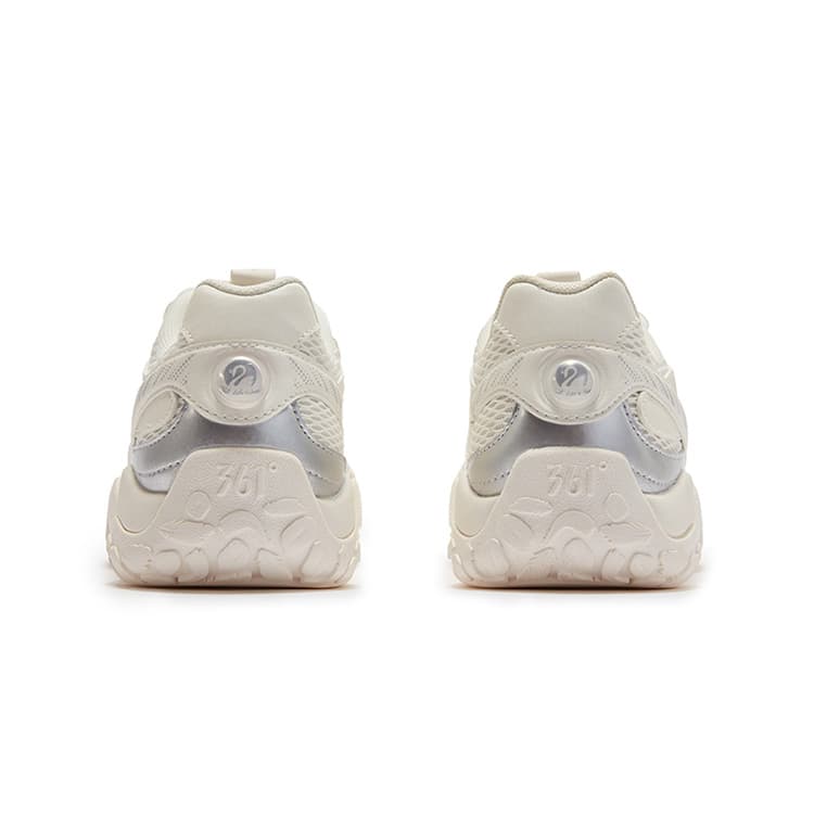 Кроссовки 361° Swan Shoes противоскользящие устойчивые к истиранию низкий верх повседневная обувь женский перьевой белый - изображение 4