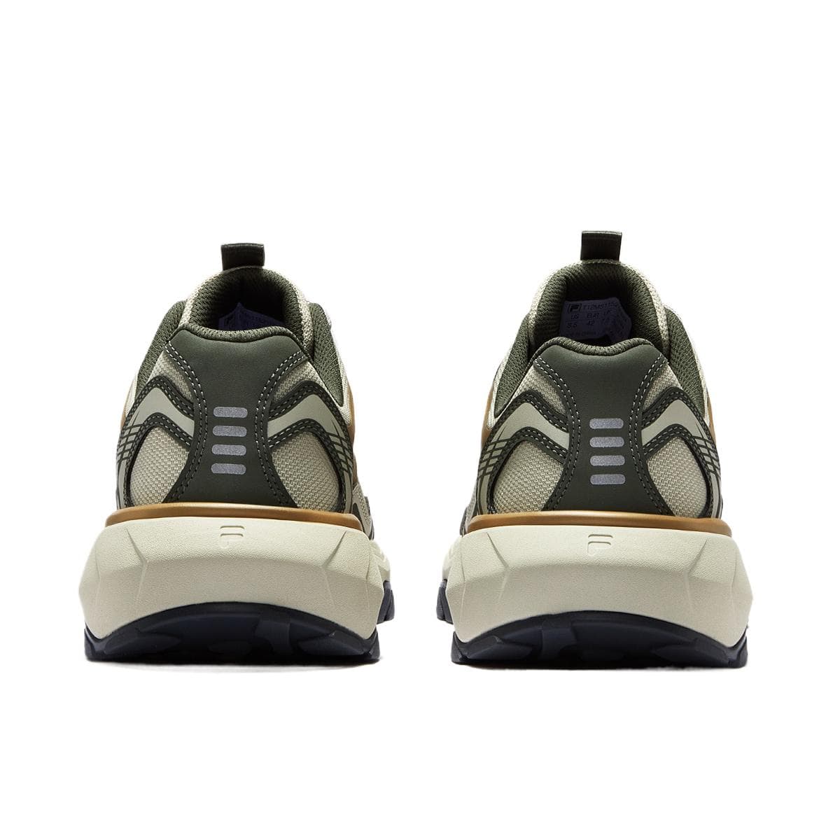 Кроссовки FILA FUSION GRAVEL Stratum Shoes Ткань Низкий Верх Повседневная Обувь Мужская Зеленый Коричневый - изображение 5