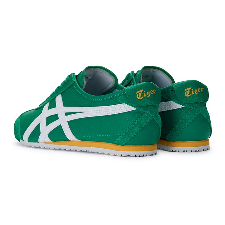 Кроссовки Onitsuka Tiger MEXICO 66 Противоскользящая и Дышащая Низкая Повседневная Обувь Унисекс Зеленая - изображение 4