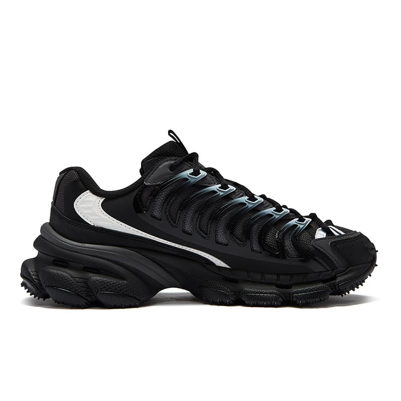 Кроссовки FILA FUSION BRACKET Starship Shoes Текстиль Синтетическая кожа Низкий верх Повседневная обувь Женская Черный Серый - изображение 2
