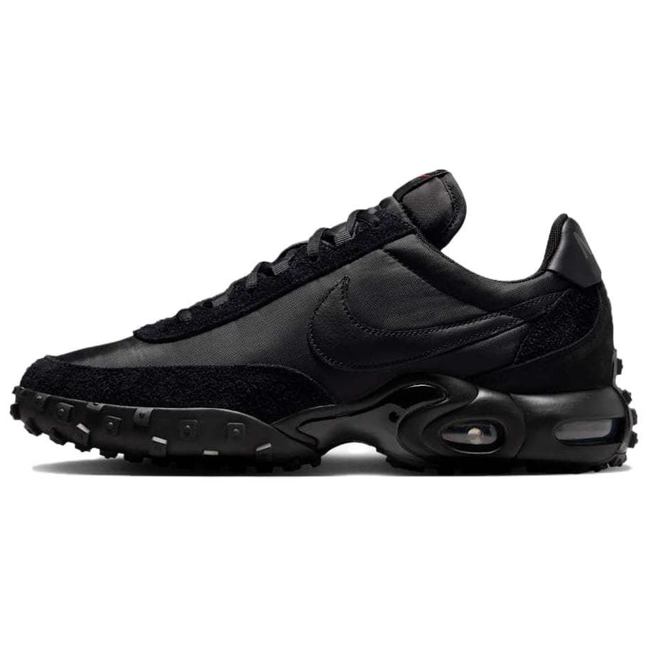 Кроссовки Nike Air MAX Waffle Racer Кожа Низкий Верх Повседневная Обувь Унисекс Черный - изображение 1