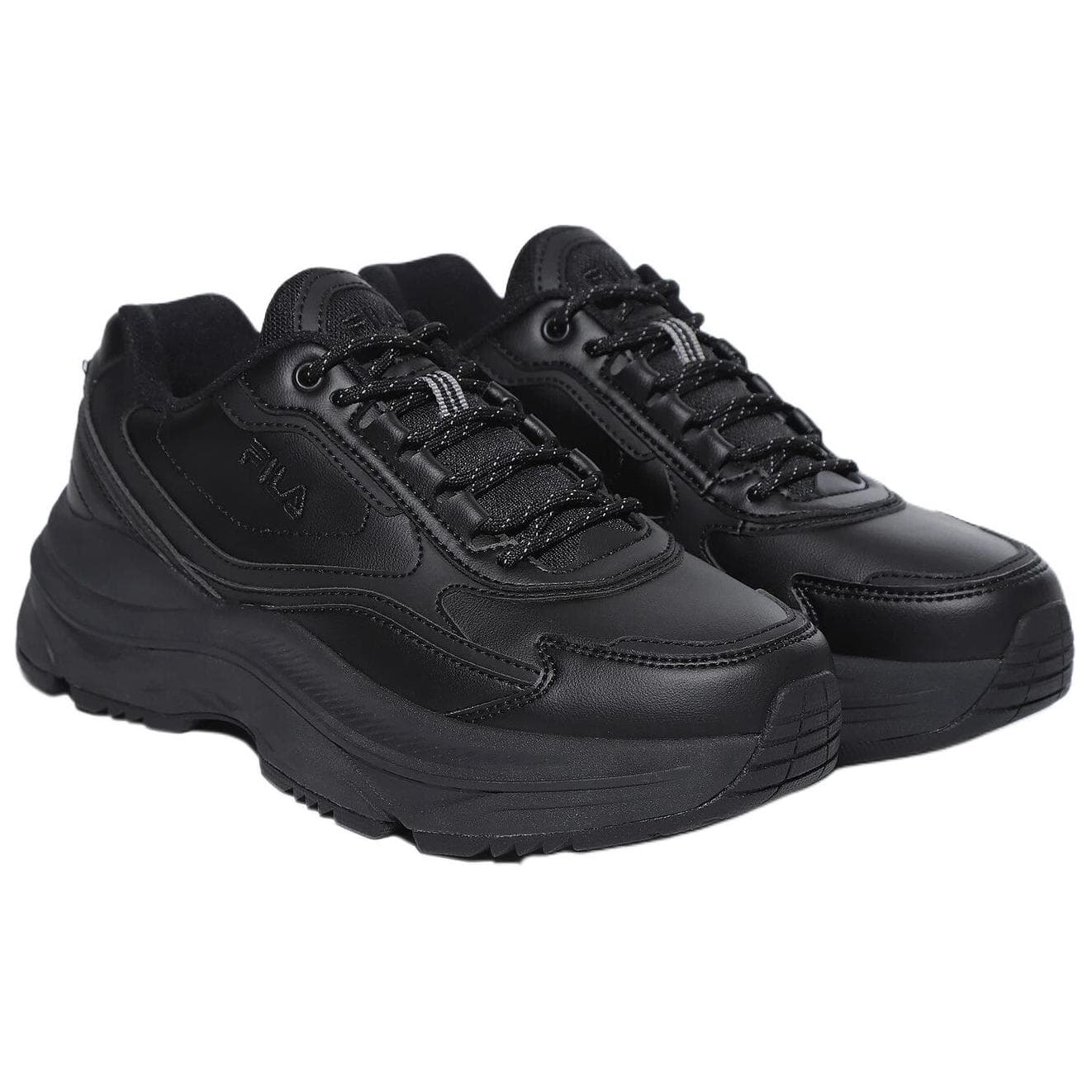Кроссовки FILA Wavy Day Мягкий и Комфортный Устойчивый к Износу Низкий Топ Повседневная Обувь Унисекс Черный - изображение 3