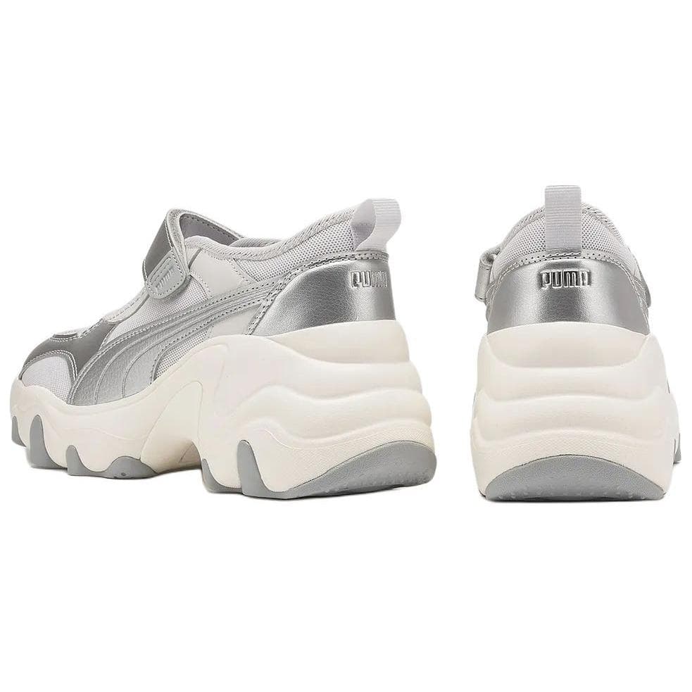 Кроссовки PUMA Pulsar Wedge Low Топ Повседневная обувь Женская Серый Серебряный - изображение 3