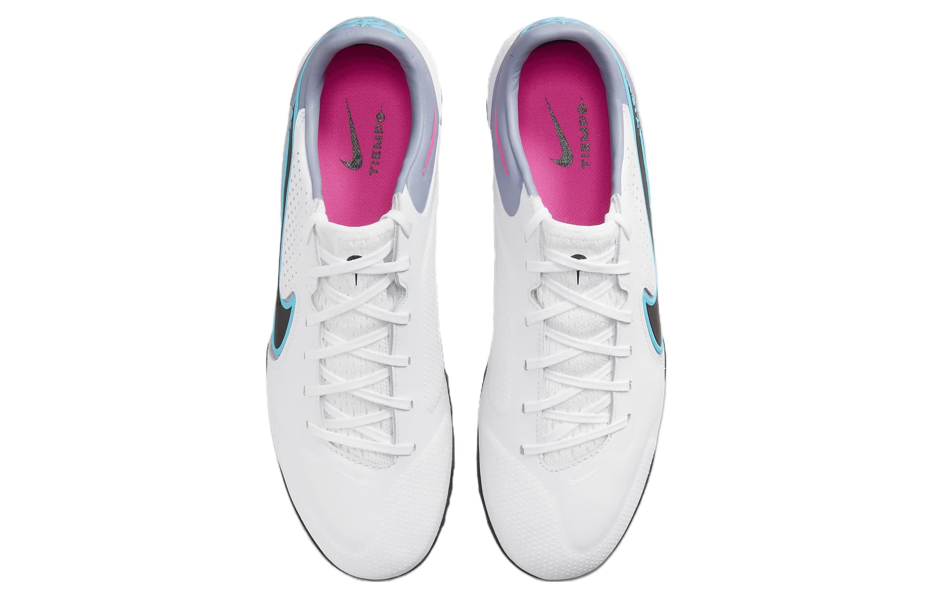 Кроссовки для футбола Nike Tiempo Legend 9 Pro TF White Blue - изображение 4