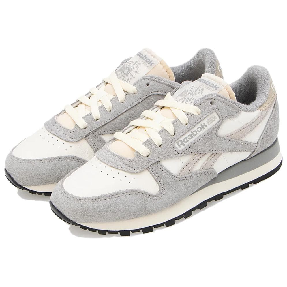 Кроссовки REEBOK Classic Leather Low Casual Shoes Унисекс Серый Белый - изображение 3