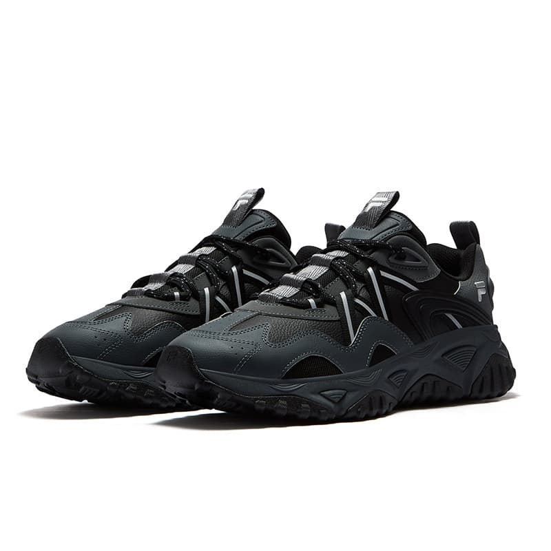 Кроссовки FILA FUSION FREEROAM Wander Shoes Повседневная обувь Мужская Черный Серый Замковая Осенне-Зимняя версия - изображение 2