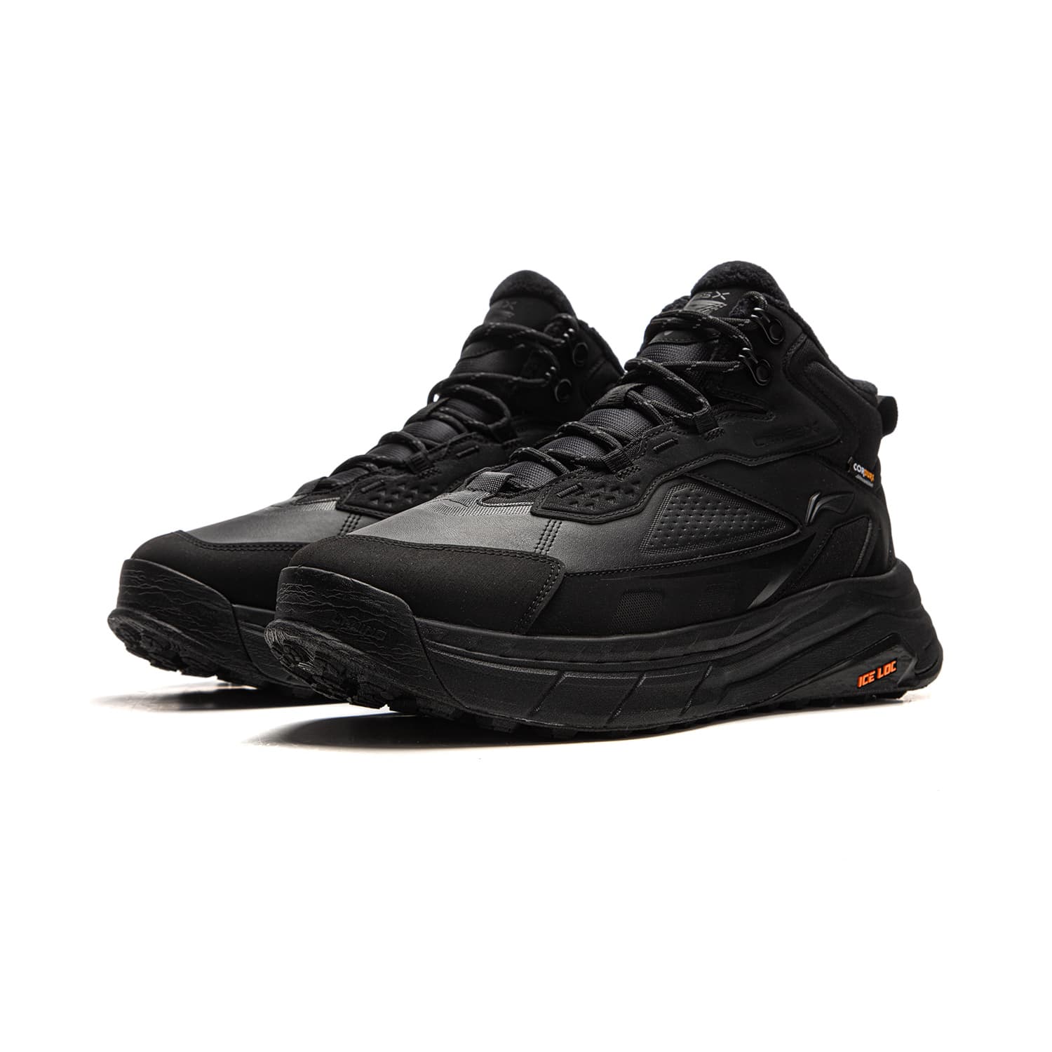 Кроссовки Li-Ning Xingtu 2 Утепленные светоотражающие мягкие удобные противоскользящие износостойкие кроссовки на платформе мид-топ унисекс черные - изображение 3