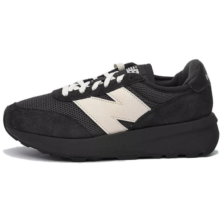 Кроссовки New Balance 370 Удобная Устойчивая к истиранию Низкая Повседневная Обувь Унисекс Черная Серый - изображение 1