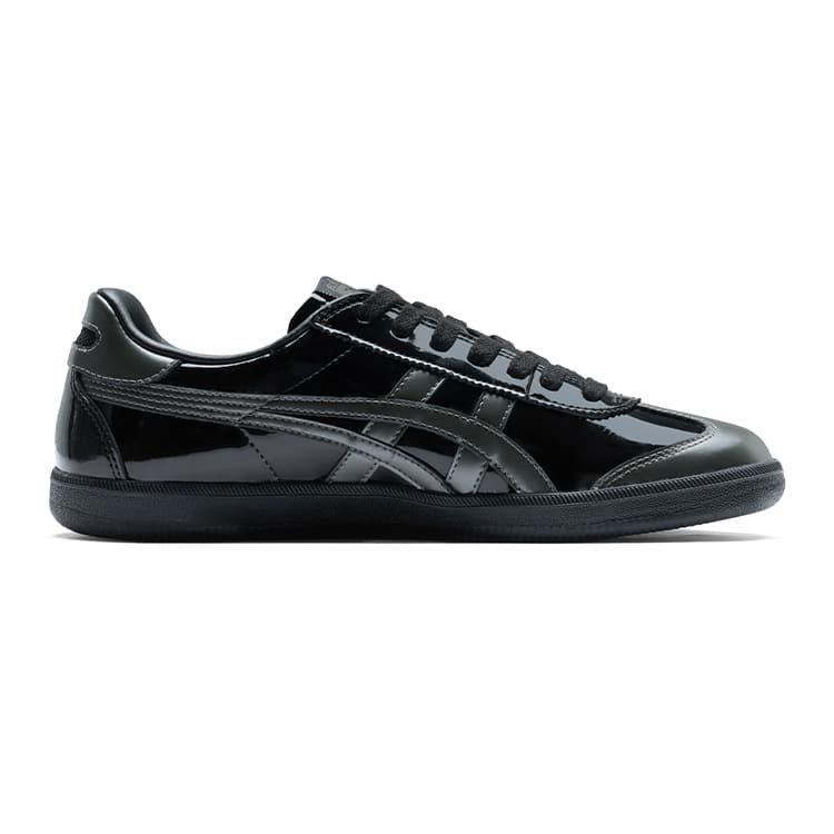 Кроссовки Onitsuka Tiger Tokuten Текстиль Кожа Низкий Верх Повседневная Обувь Унисекс Черный Серый - изображение 2