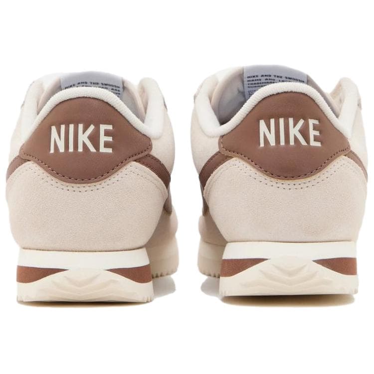 Кроссовки Nike Cortez Кожа Повседневная Обувь Женская Бежевая - изображение 3