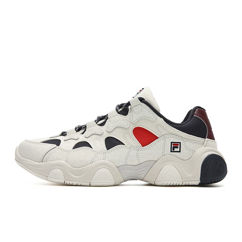 Кроссовки FILA JAGGER 2025 Износостойкий Легкий Низкий Топ Повседневная Обувь Мужская Серый Синий - изображение 1