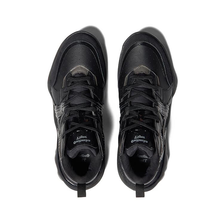 Кроссовки Onitsuka Tiger Tigcourt Мода Амортизация Устойчивость к истиранию MID Топ Повседневная обувь Унисекс Черный - изображение 5