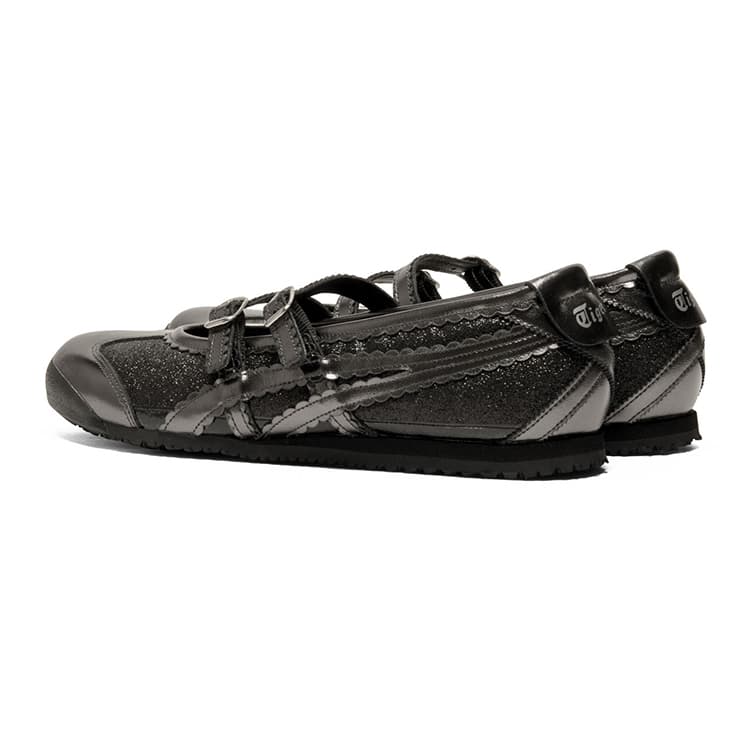 Кроссовки Onitsuka Tiger MEXICO 66 TGRS Низкий Топ Повседневная Обувь Женская Черная Серый - изображение 4