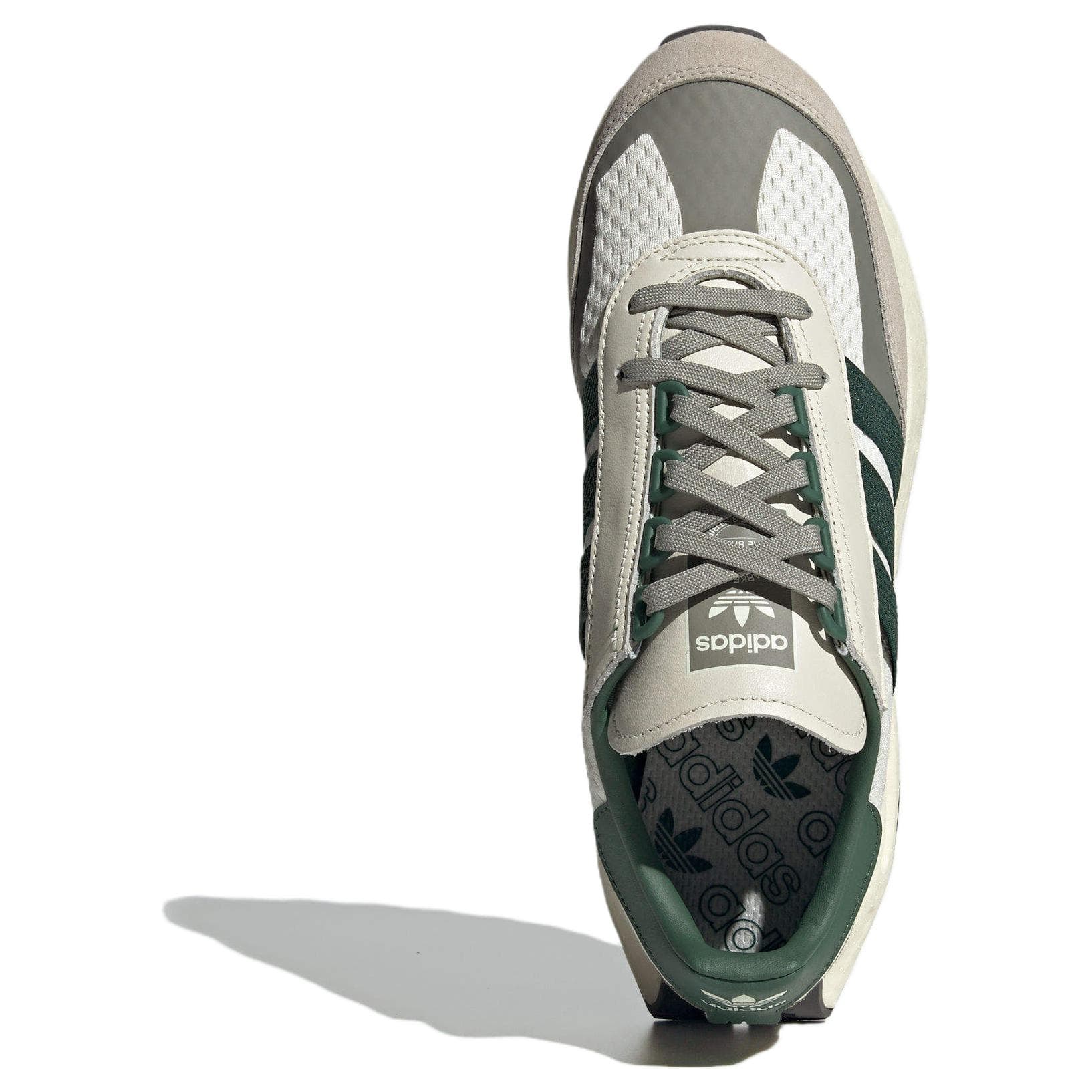 Кроссовки Adidas Originals Retropy E5 Ткань Низкий Верх Повседневная Обувь Унисекс Белый Коричневый Зеленый - изображение 5