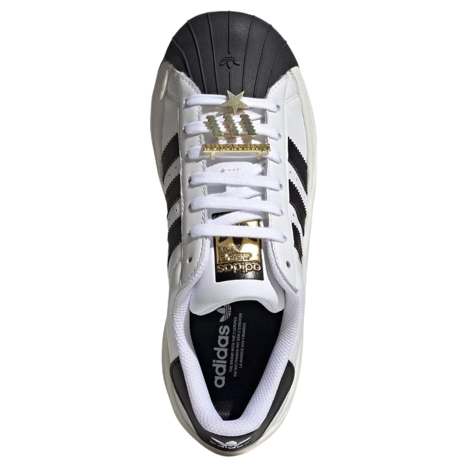 Кроссовки Adidas Originals Superstar Повседневная обувь Женская Черно-белая - изображение 5