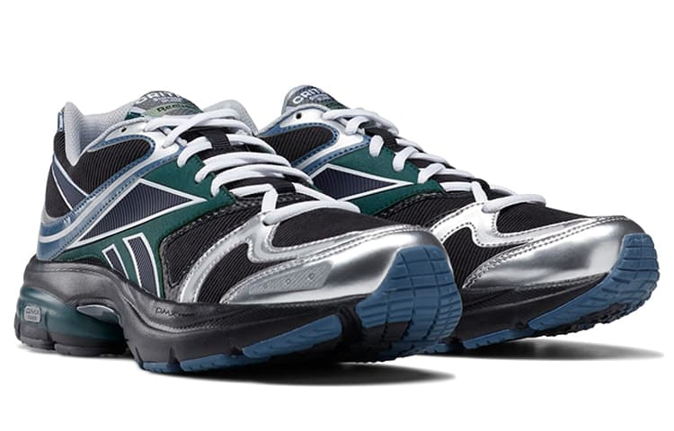 Кроссовки Critic x Reebok Premier Road Plus 6 Black Blue Green - изображение 3