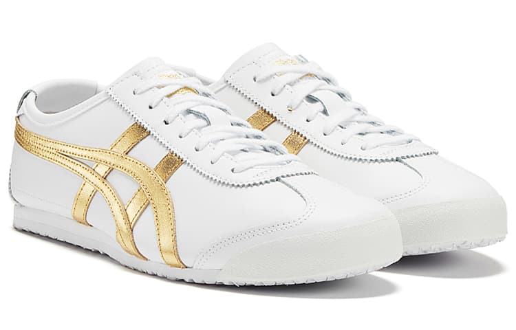 Кроссовки Onitsuka Tiger Mexico 66 Cold White Bright Gold - изображение 2