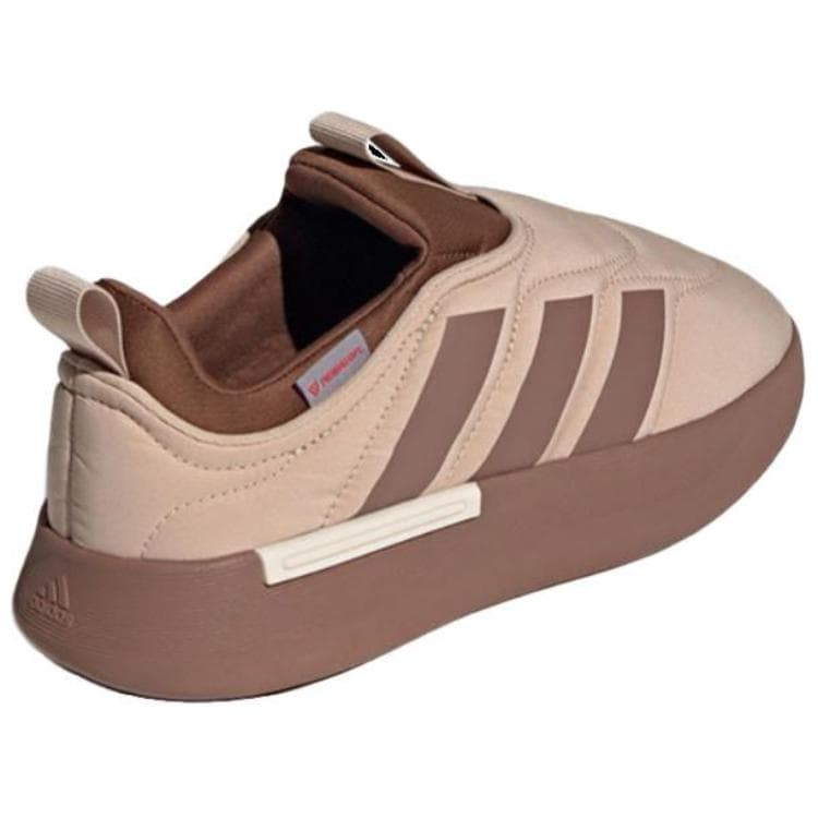 Кроссовки Adidas Adipuff Термическая Низкая Обувь Повседневная Унисекс Коричневая - изображение 4