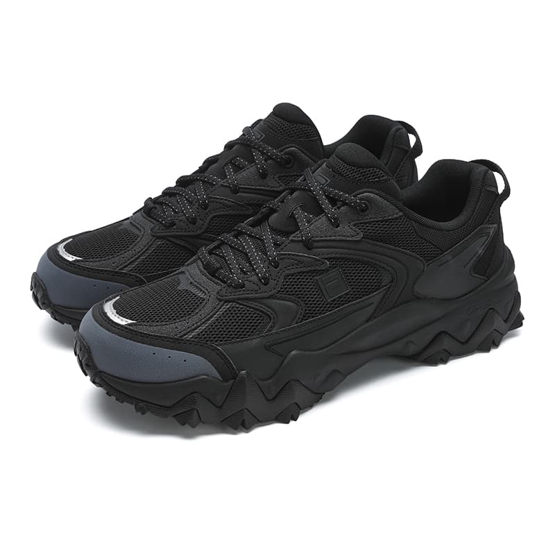Кроссовки FILA OAKMONT 2S OUKE Starry 2S Устойчивый к истиранию Дышащий Низкий Верх Повседневная Обувь Мужская Черный - изображение 3