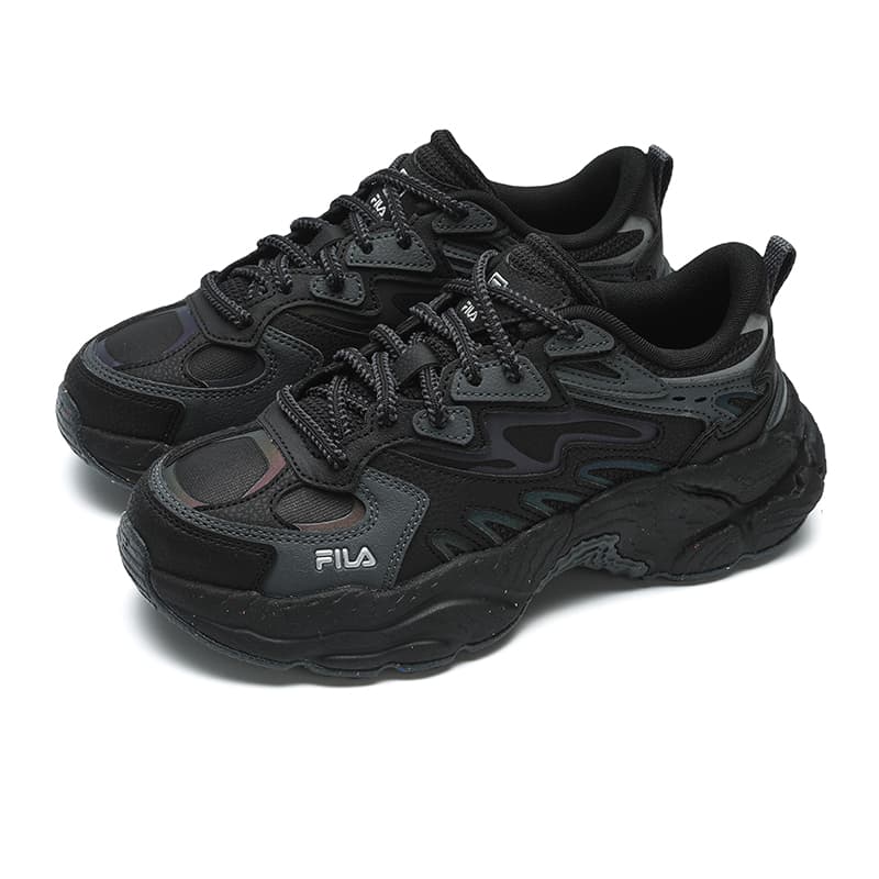 Кроссовки FILA Fern Low Top Повседневная обувь Женская Черная Серый - изображение 3