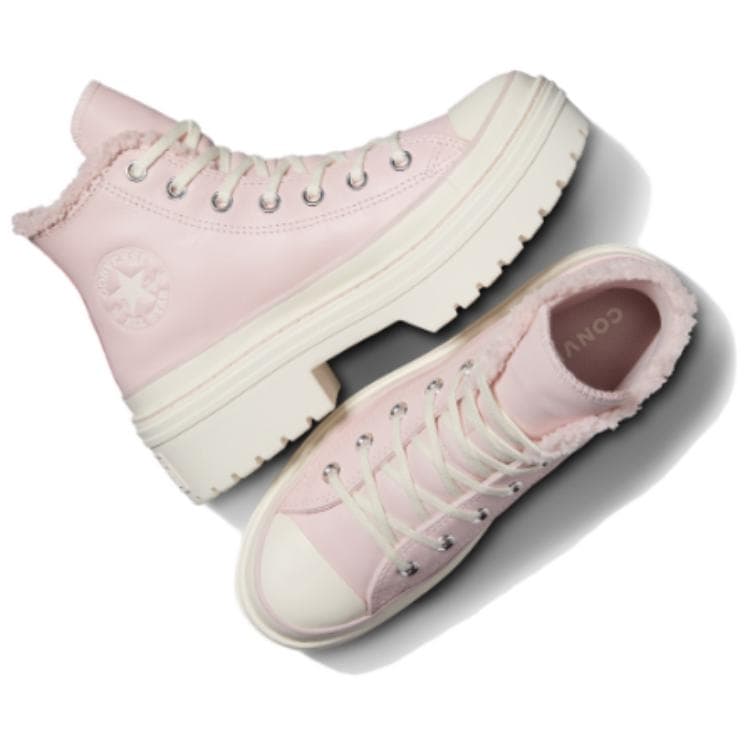 Кроссовки Converse Chuck TAYLOR All Star Удобные Высокие Повседневные Кроссовки Женские Розовые - изображение 4