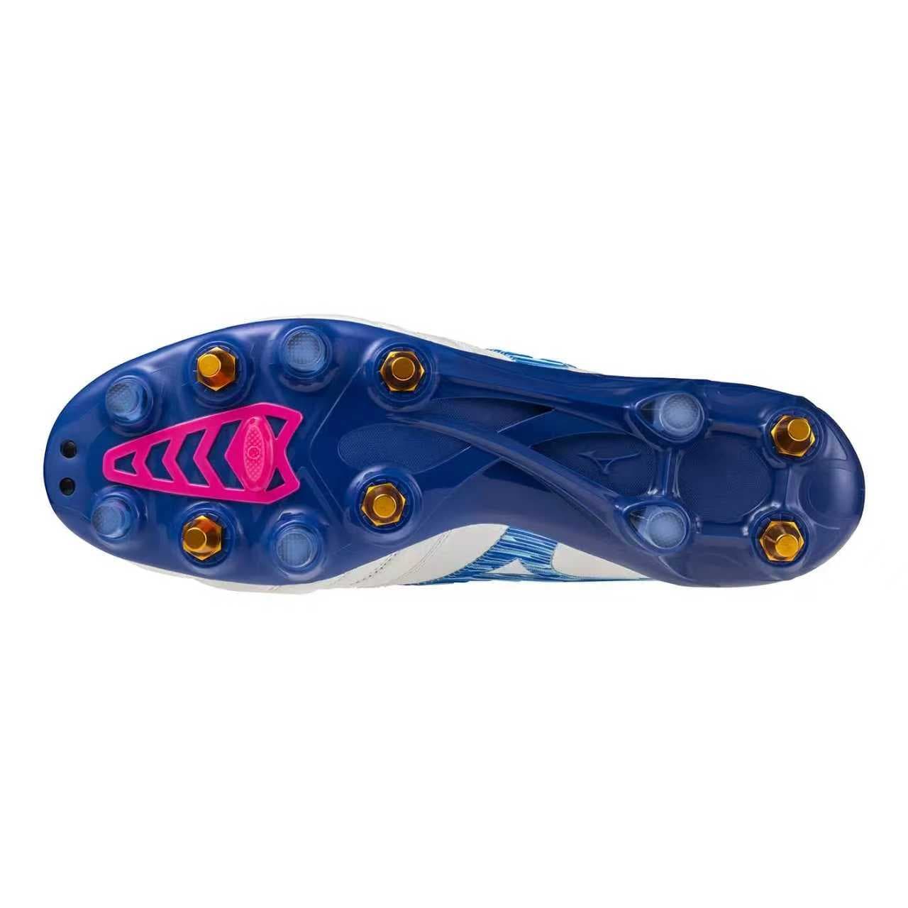 Кроссовки для футбола Mizuno Morelia Neo 4 Мужские футбольные бутсы устойчивые к истиранию белые и синие - изображение 5