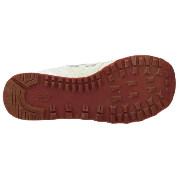 Кроссовки New Balance NB 574 Кожа Устойчивая к истиранию Низкий верх Повседневная обувь Женская Бежевая - изображение 5