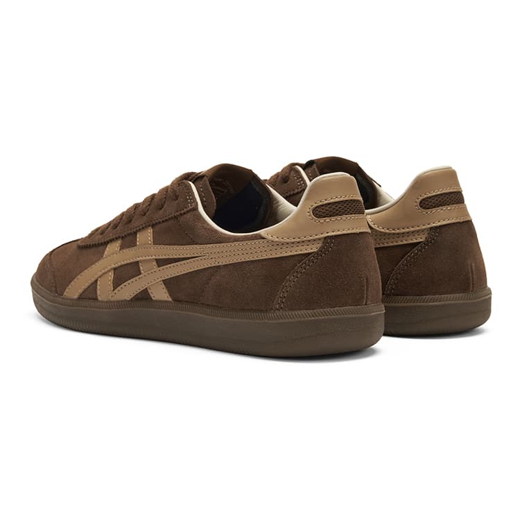 Кроссовки Onitsuka Tiger Tokuten Текстиль Спилок коровьей кожи Низкий топ Повседневная обувь Унисекс Темно-коричневый - изображение 5