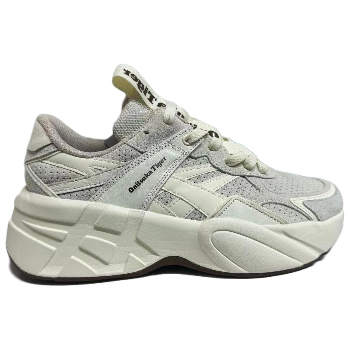 Кроссовки Onitsuka Tiger Высота Увеличивающая Низкие Повседневные Кроссовки Унисекс Экрю - изображение 2