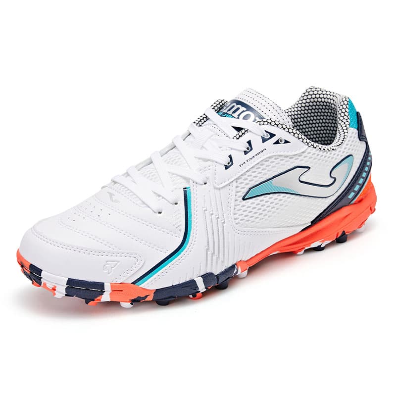 Кроссовки для футбола Joma Дышащий tf Шипы Искусственный Шипы Футбольные бутсы Мужской Белый и оранжевый - изображение 3