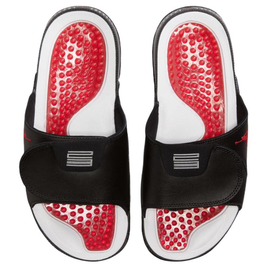 Сандалии Jordan Hydro11 Bred Удобные легкие противоскользящие шлепанцы унисекс черный - изображение 3