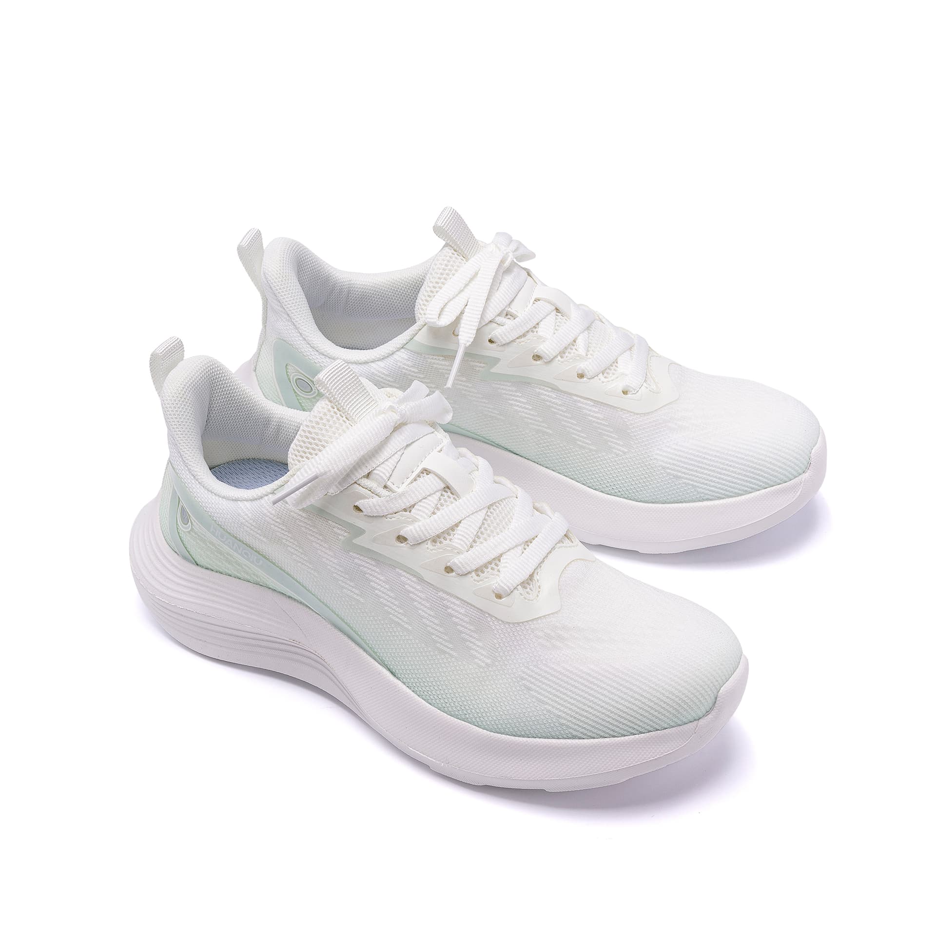 Кроссовки HUANQIU Low Топ Повседневная обувь Women's White Зелёный - изображение 8