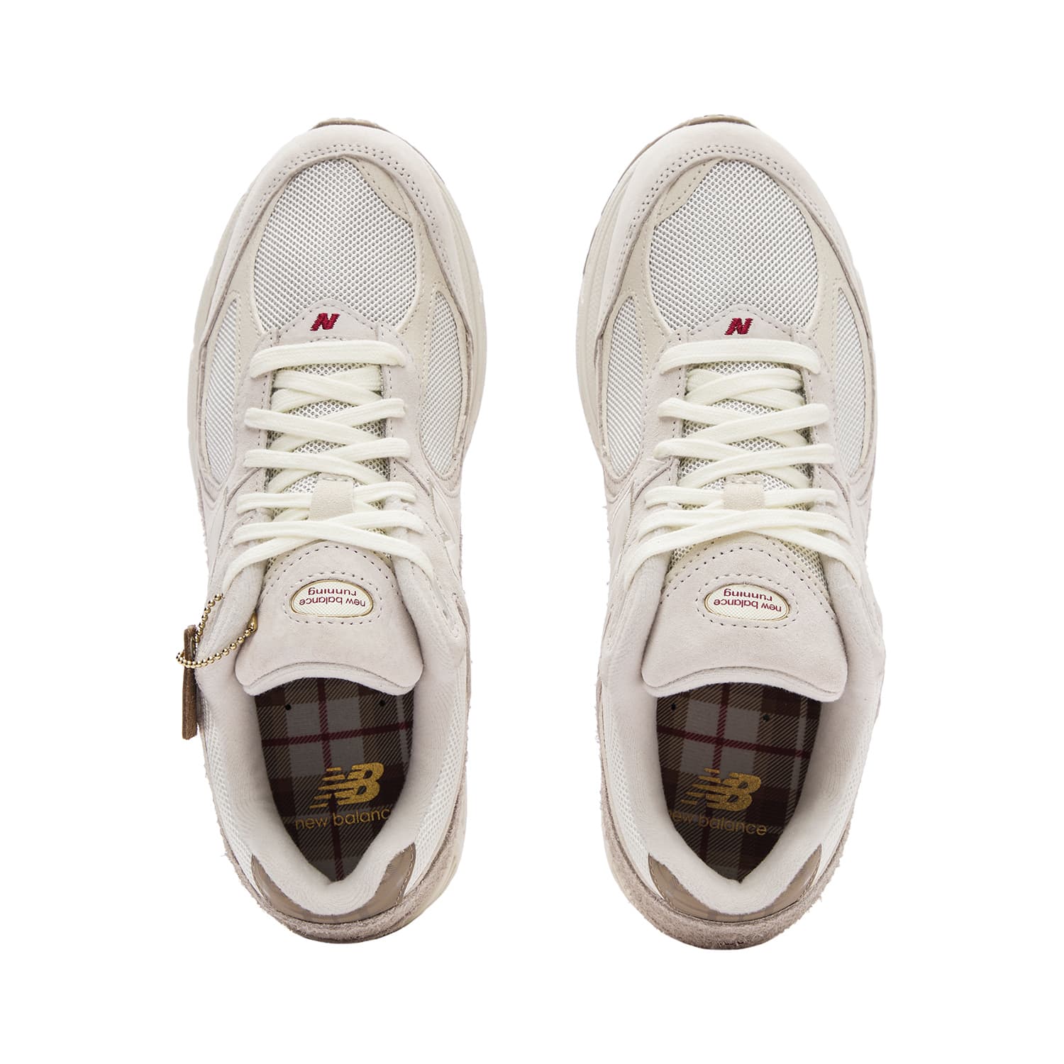 Кроссовки New Balance NB 2002 Low Top Повседневная обувь Унисекс Экрю - изображение 4