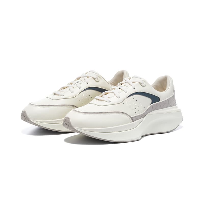 Кроссовки LI NING 1990 Отскок Легкий Отскок Легкий Низкий Топ Повседневная Обувь Мужская Белый Серый - изображение 2