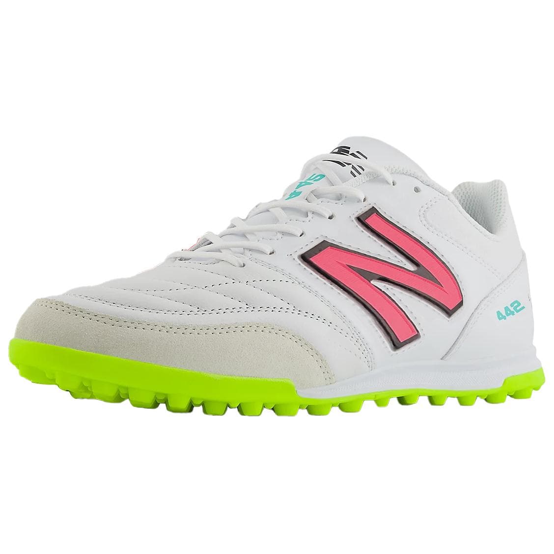 Кроссовки для футбола New Balance 442 V2 Team tf Шипы Искусственный Шипы Устойчивые к Износу Футбольные бутсы Мужские Белые - изображение 1